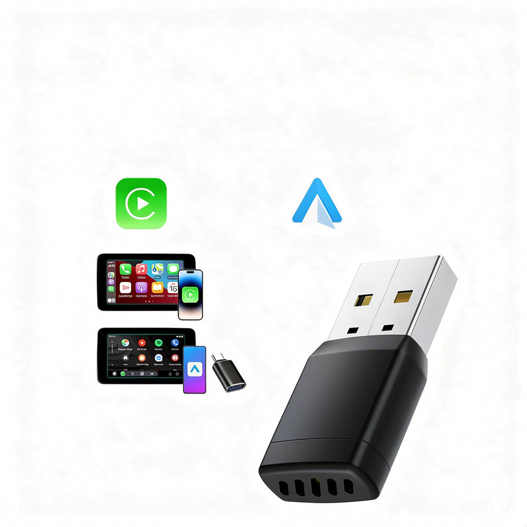Wireless Adapter Smart Wireless CarPlay Android Auto USB Dongle WiFi Bluetooth Auto Connection OTA Upgrade for Original Cars