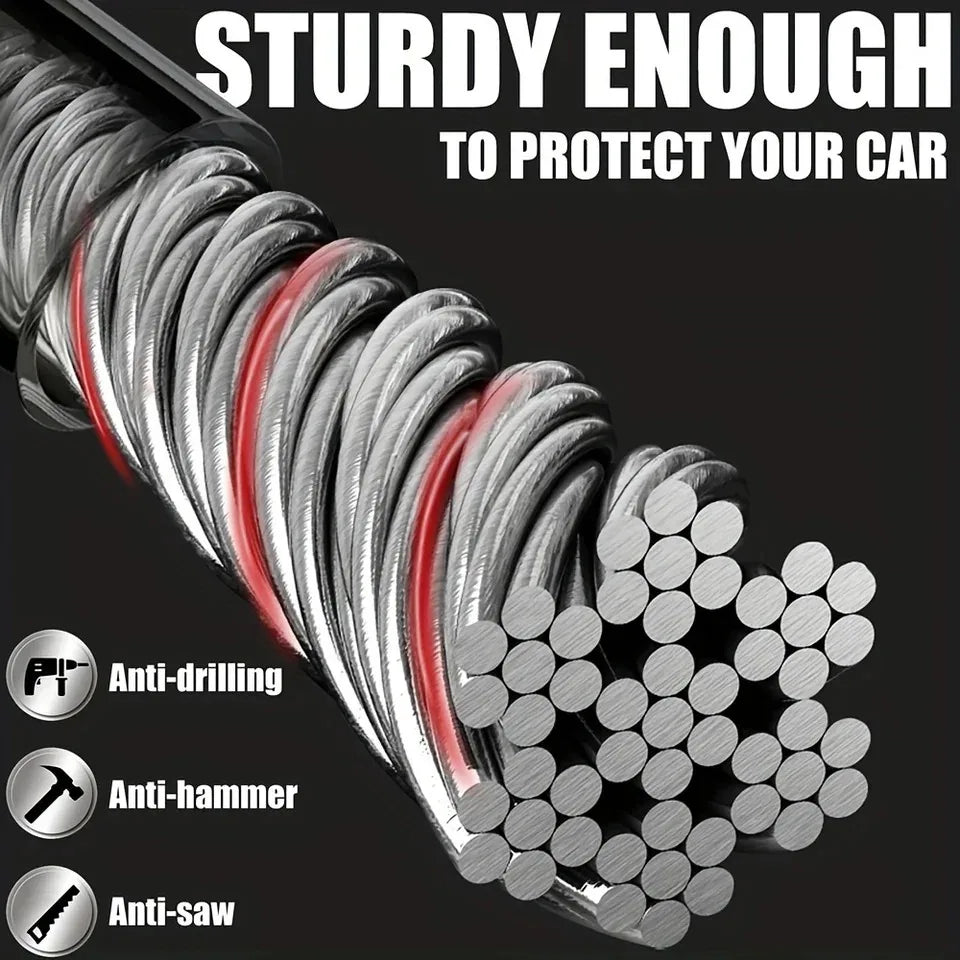 Anti-theft Wheel Lock Steel Cable Security
